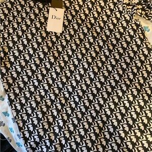 Dior Monochrome Logo Knit Top